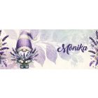 Névvel kérhető - Illatos levendulás manó mintás bögre