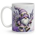 Névvel kérhető - Kalandor levendulás manó mintás bögre