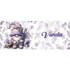 Névvel kérhető - Kedves levendulás manó mintás bögre