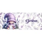 Névvel kérhető - Cuki levendulás manólány levéllel mintás bögre