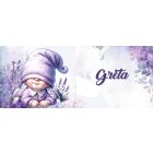 Névvel kérhető - Cuki fekvő levendulás manólány mintás bögre