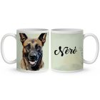 Névvel kérhető - Belga juhászkutya portré mintás bögre