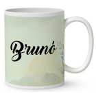 Névvel kérhető - Barna labrador portré mintás bögre