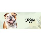 Névvel kérhető - Angol bulldog portré mintás bögre