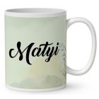 Névvel kérhető - Komondor portré mintás bögre