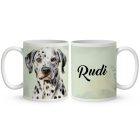 Névvel kérhető - Dalmata portré mintás bögre