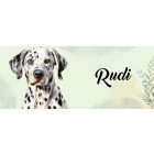 Névvel kérhető - Dalmata portré mintás bögre