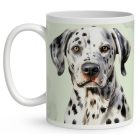 Névvel kérhető - Dalmata portré mintás bögre