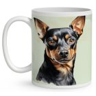 Névvel kérhető - Pincser portré mintás bögre