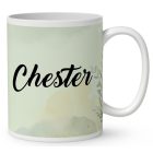 Névvel kérhető - Barna angol cocker spániel portré mintás bögre