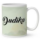 Névvel kérhető - Boston terrier portré mintás bögre