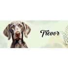 Névvel kérhető - Weimari vizsla portré mintás bögre