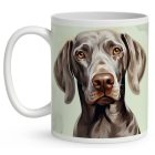 Névvel kérhető - Weimari vizsla portré mintás bögre