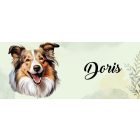 Névvel kérhető - Shetlandi juhászkutya portré mintás bögre