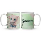 Kérd a Neveddel - Cica egér barátság mintás bögre