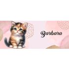 Kérd a Neveddel - Cuki tarka cicus mintás bögre