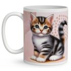 Kérd a Neveddel - Tündéri cirmos cicus mintás bögre