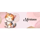 Kérd a Neveddel - Kawaii cuki cica mintás bögre