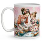 Kérd a neveddel - Anya és lánya sütés mintás bögre