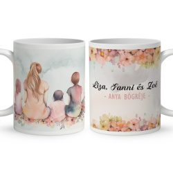 Kérd a neveddel -  Mese Együtt Anyával mintás egyedi bögre