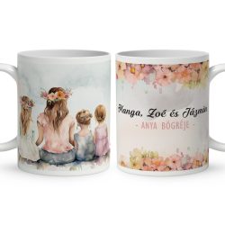 Kérd a neveddel -  Mese Együtt Anyával mintás egyedi bögre