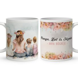 Kérd a neveddel -  Mese Együtt Anyával mintás egyedi bögre