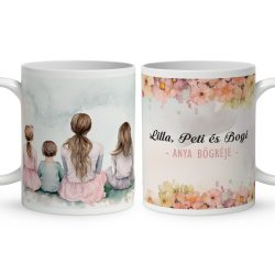 Kérd a neveddel -  Mese Együtt Anyával mintás egyedi bögre