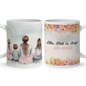Kérd a neveddel -  Mese Együtt Anyával mintás egyedi bögre