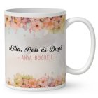 Kérd a neveddel -  Mese Együtt Anyával mintás egyedi bögre