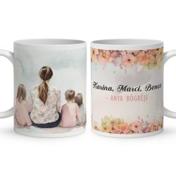 Kérd a neveddel -  Mese Együtt Anyával mintás egyedi bögre