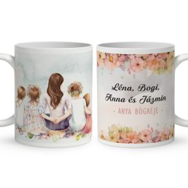 Kérd a neveddel -  Mese Együtt Anyával mintás egyedi bögre