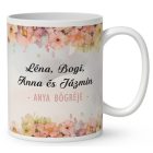 Kérd a neveddel -  Mese Együtt Anyával mintás egyedi bögre
