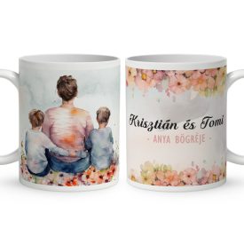 Kérd a neveddel -  Mese Együtt Anyával mintás egyedi bögre