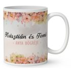 Kérd a neveddel -  Mese Együtt Anyával mintás egyedi bögre