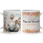 Kérd a neveddel - Anya és kicsi fia mintás bögre