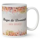 Kérd a neveddel - Anya és kicsi fia mintás bögre