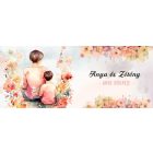 Kérd a neveddel - Anya és kicsi fia mintás bögre