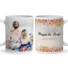 Kérd a neveddel - Anya és két fia mintás bögre