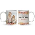 Kérd a neveddel - Barna hajú Anya és kislánya mintás bögre