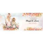 Kérd a neveddel - Barna hajú Anya és kislánya mintás bögre