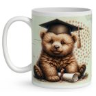 Névvel kérhető Maci - 2025 évi Ballagásra mintás bögre