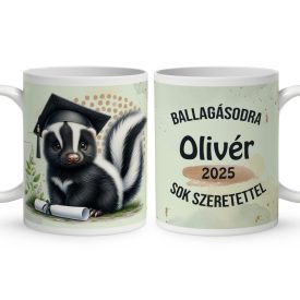 Névvel kérhető Borz - 2024 évi Ballagásra mintás bögre