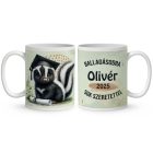 Névvel kérhető Borz - 2024 évi Ballagásra mintás bögre