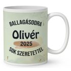 Névvel kérhető Borz - 2024 évi Ballagásra mintás bögre