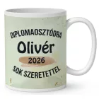 Névvel kérhető Borz - 2026 évi Ballagásra mintás bögre