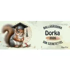 Névvel kérhető Mókus - 2026 évi Ballagásra mintás bögre