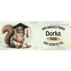 Névvel kérhető Mókus - 2026 évi Ballagásra mintás bögre