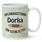 Névvel kérhető Mókus - 2026 évi Ballagásra mintás bögre