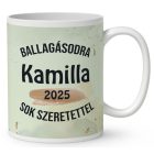 Névvel kérhető Zsiráf - 2025 évi Ballagásra mintás bögre