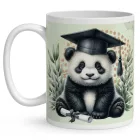 Névvel kérhető Panda - 2026 évi Ballagásra mintás bögre